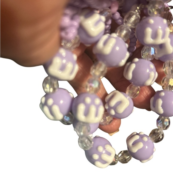 Beaded lanyard charm for cell phones Hand Painted - Picture 4 of 4